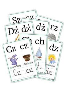 Bild von Plansze edukacyjne A4 - Dwuznaki 7 kart