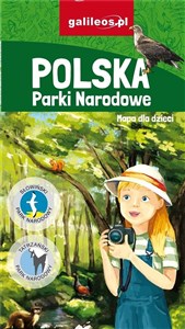 Obrazek Polska. Parki Narodowe. Mapa dla dzieci
