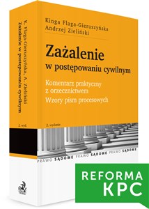 Bild von Zażalenie w postępowaniu cywilnym. Komentarz praktyczny z orzecznictwem. Wzory pism procesowych