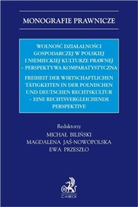 Bild von Wolność działalności gospodarczej w polskiej i niemieckiej kulturze prawnej Perspektywa komparatystyczna
