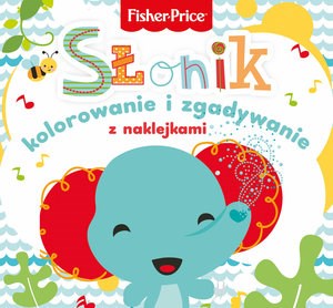 Bild von Fisher Price Kolorowanka podłogowa Słonik kolorowanie i zgadywanie z naklejkami