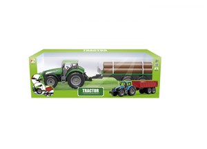 Bild von Traktor z przyczepą z drewnem