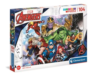 Bild von Puzzle 104 super color Avengers 25718