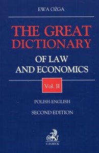 Obrazek The Great Dictionary of Law and Economics 2 Polish - English