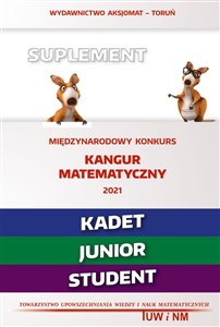 Bild von Suplement Międzynarodowy Konkurs Kangur Matematyczny 2021 Kadet Junior Student