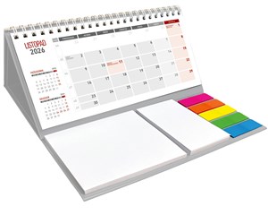 Obrazek Kalendarz 2026 z notesem miesięczny klejony