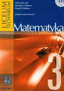 Obrazek Matematyka 3 Podręcznik Zakres podstawowy Liceum, technikum