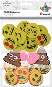 Bild von Naklejki piankowe emotikony mix 24szt