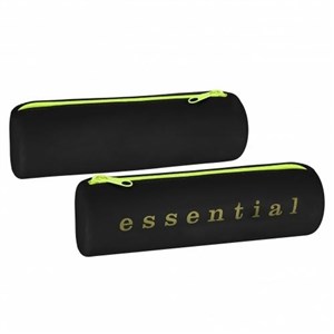 Obrazek Piórnik silikon 1zamek essential czarny