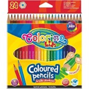 Obrazek Kredki ołówkowe heksagonalne Colorino kids 24 kolory