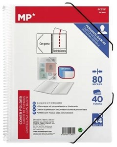 Bild von Teczka na spirali A4 z 40 koszulkami z gumką