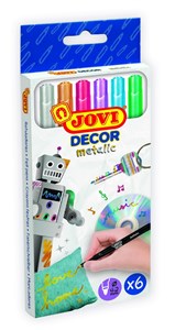 Obrazek Flamastry  metalizowane decor 6 kolorów