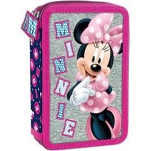 Obrazek Piórnik dwukomorowy z wyposażeniem Minnie 21