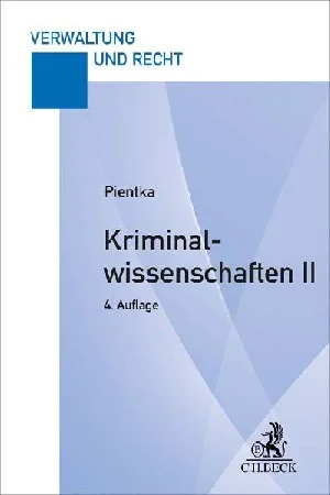 Obrazek PIENTKA, M: KRIMINALWISSENSCHAFTEN II