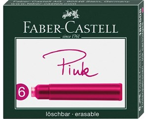 Bild von Naboje krótkie różowe 6szt FABER CASTELL