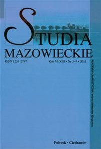 Bild von Studia mazowieckie rok VI/XIII nr 3-4 2011