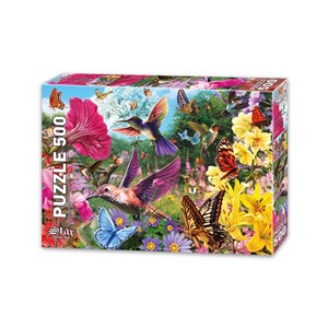 Obrazek Puzzle 500 Raj kolibrów
