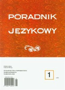 Obrazek Poradnik Językowy 1/2011