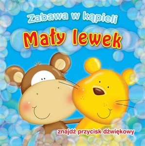 Obrazek Mały lewek Zabawa w kąpieli znajdź przycisk dźwiękowy