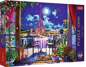 Obrazek Puzzle 1000 Premium Plus Tea Time Paryż w blasku księżyca 10843