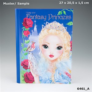Obrazek Zestaw kreatywny z piórkami i naklejkami fantasy princess 6461a