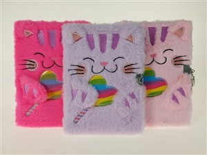 Obrazek Pamiętnik A5 pluszowy MIX