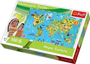 Bild von Puzzle edukacyjne 100 Mapa świata