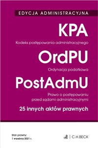 Obrazek Kodeks postępowania administracyjnego Ordynacja podatkowa Prawo o postępowaniu przed sądami administracyjnymi