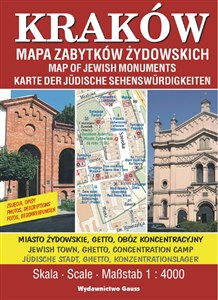 Obrazek Kraków. Mapa zabytków żydowskich 1:4000