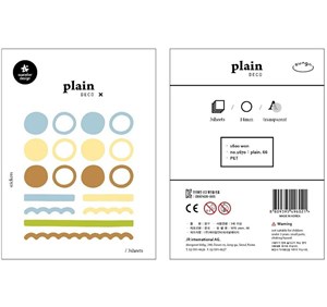 Obrazek Naklejki Znaczniki #66 Geo PET 3 ark. Suatelier