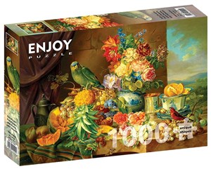 Bild von Puzzle 1000 Martwa natura z owocami, kwiatami...