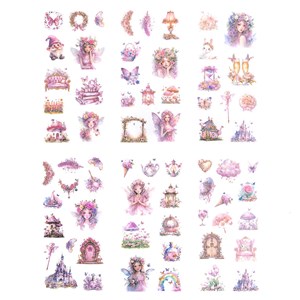 Bild von Naklejki Pet Wróżki Crystal Pink 6 arkuszy