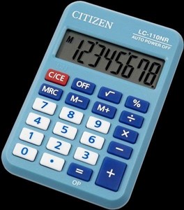 Obrazek Kalkulator LC-110NR-BL niebieski