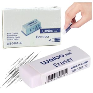 Obrazek Gumka do mazania biała 3,5cm (40szt)