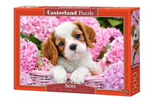 Bild von Puzzle Pup in Pink Flowers 500