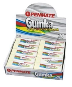 Obrazek Gumka do ścierania PE-10 (20szt) PENMATE