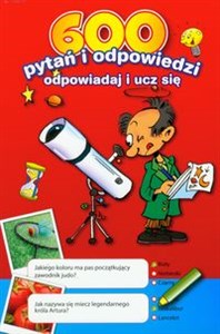 Obrazek 600 pytań i odpowiedzi Czerwona odpowiadaj i ucz się