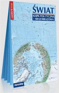 Obrazek Świat Mapa polityczna i krajobrazowa laminowana mapa XXL 1:31 000 000