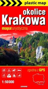 Obrazek Okolice Krakowa foliowana mapa turystyczna 1:50 000