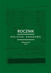 Bild von Rocznik Biblioteki Narodowej Tom 48