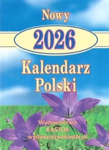 Obrazek Nowy Kalendarz Polski 2026 mały zdzierak jednodniowy z uchwytem do zawieszenia