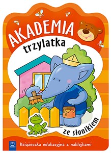 Bild von Akademia trzylatka ze słonikiem Książeczka edukacyjna z naklejkami