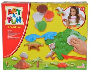 Obrazek Art & Fun Masa plastyczna - Dinozaury