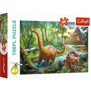 Bild von Puzzle Wędrówka dinozaurów 60