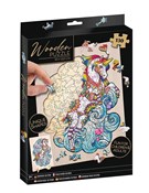 Pokaż szczegóły dla Puzzle drewniane 130 Jednorożec Polska książka : Puzzle dre...