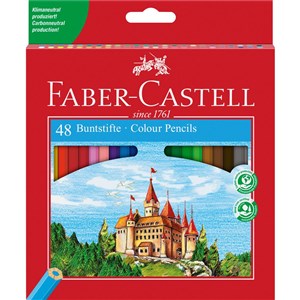 Obrazek Kredki Faber-Castell Zamek 48 kolorów + temperówka
