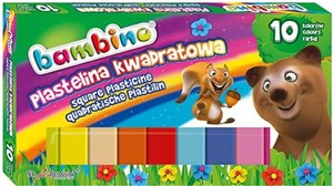 Bild von Plastelina 10 kolorów kwadratowa Bambino
