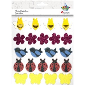 Bild von Naklejki piankowe brokatowe mix 22szt.