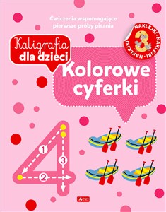 Obrazek Kaligrafia dla dzieci Kolorowe cyferki