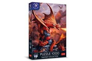 Obrazek Puzzle 1000 Premium Plus Quality Fantasy Collection: Ognisty Smok